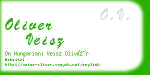 oliver veisz business card